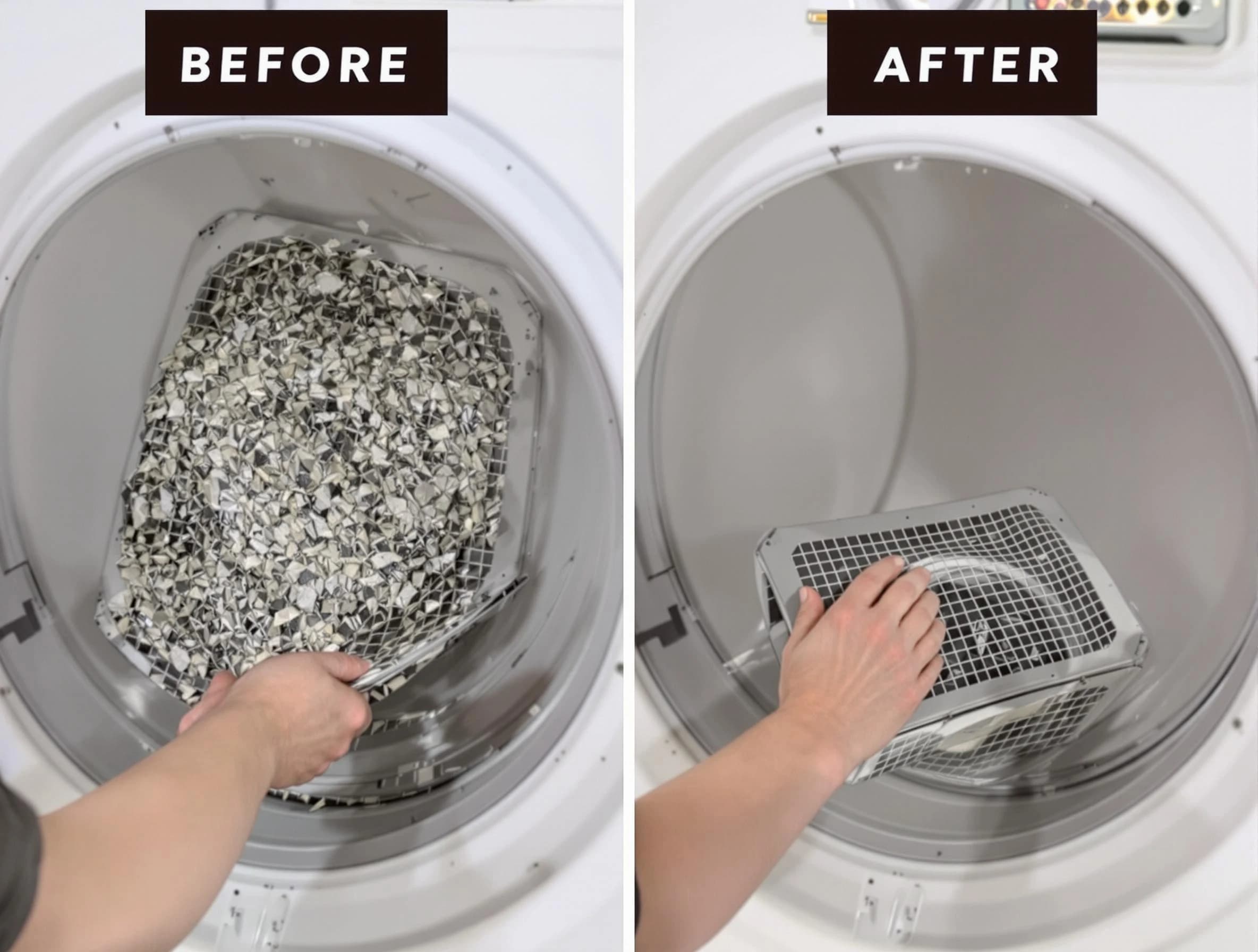 Professional lint trap cleaning by Hiram Dryer Vent Cleaning in Hiram
