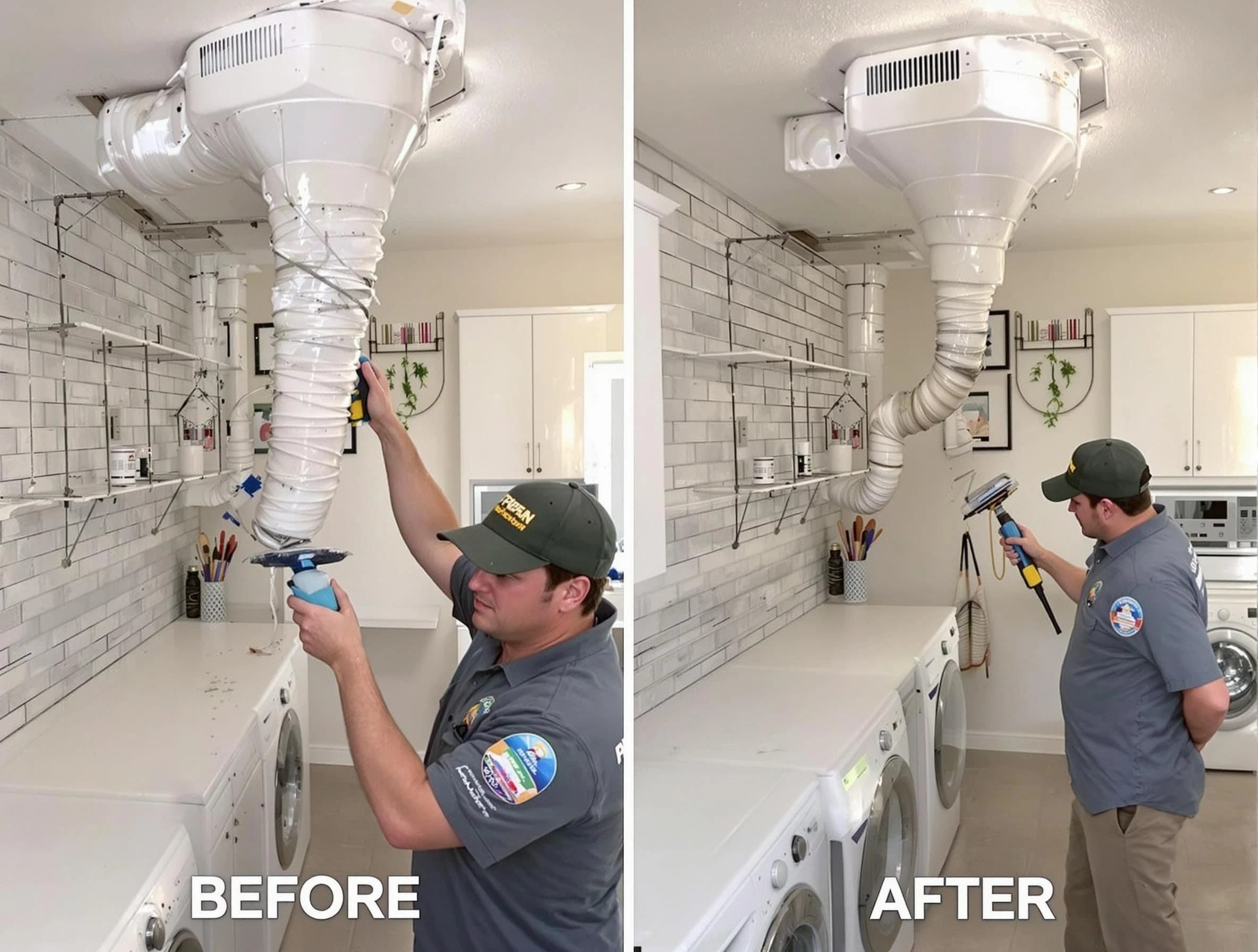 Professional dryer exhaust vent cleaning by Hiram Dryer Vent Cleaning in Hiram