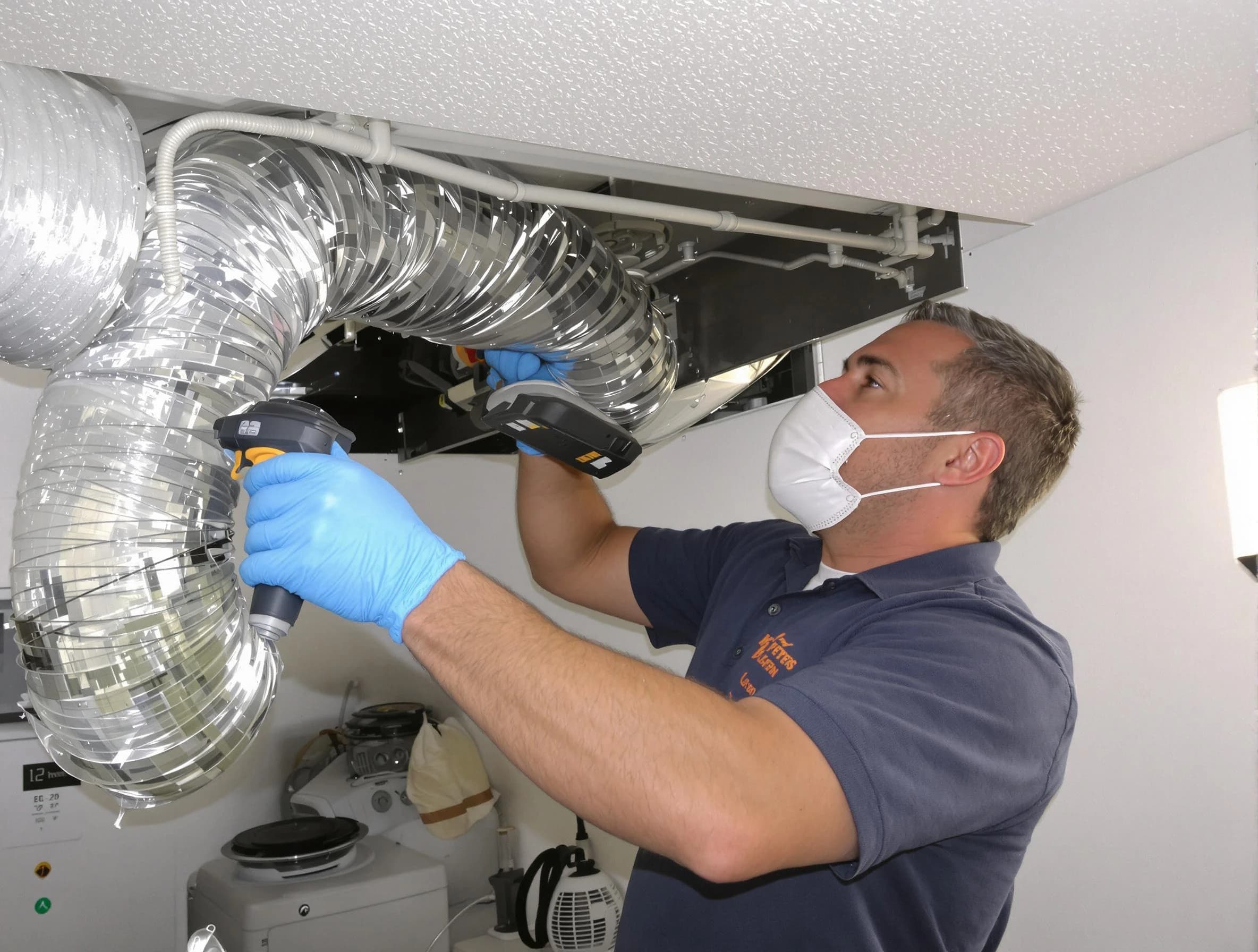 Hiram Dryer Vent Cleaning professional performing thorough residential dryer vent cleaning in Hiram