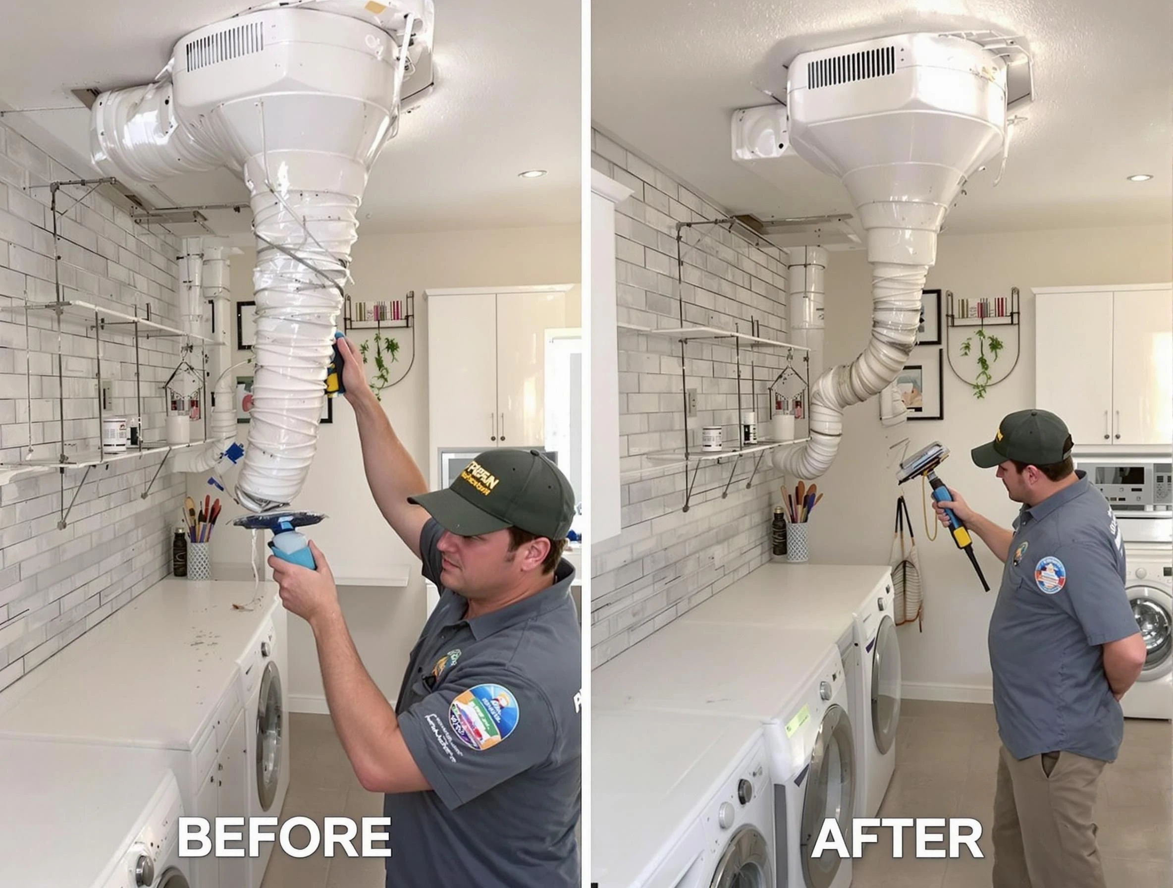 Professional dryer exhaust vent cleaning by Hiram Dryer Vent Cleaning in Hiram