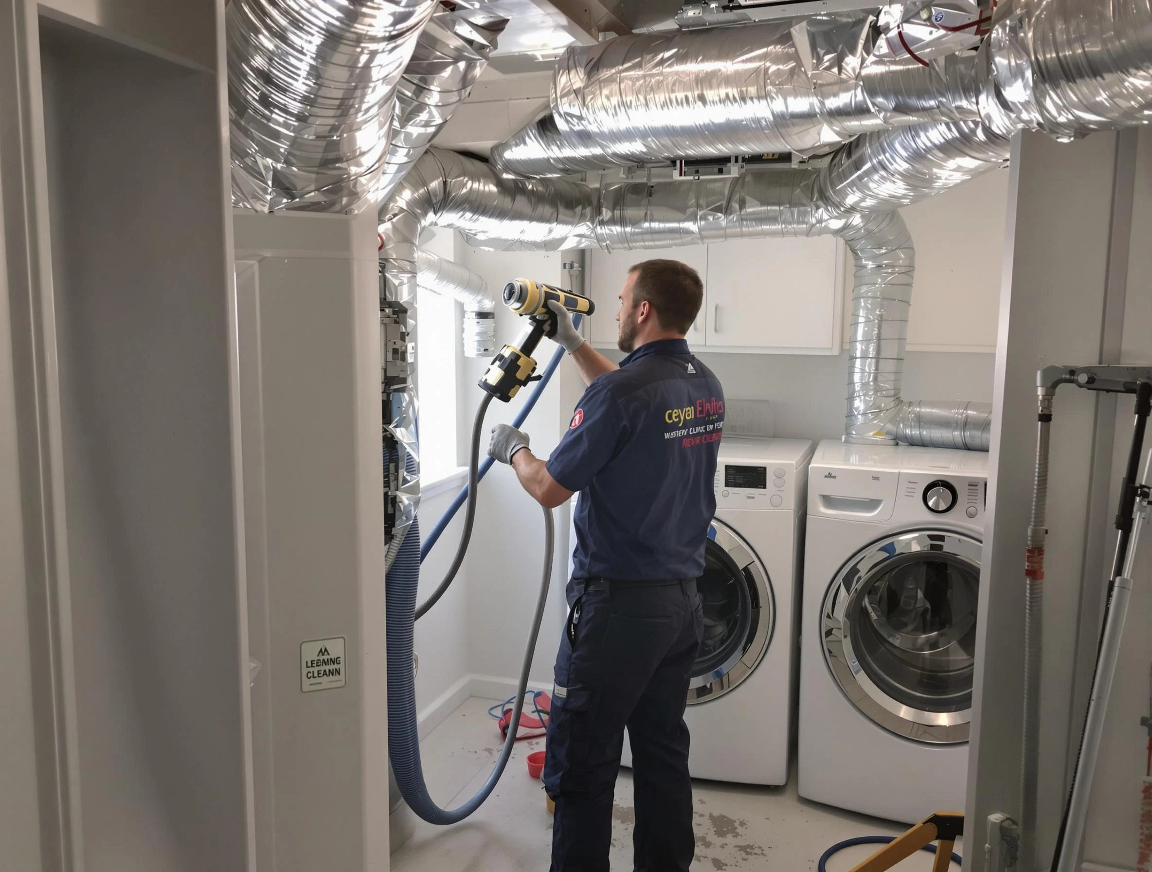 Hiram Dryer Vent Cleaning specialist using advanced equipment for thorough duct cleaning in Hiram