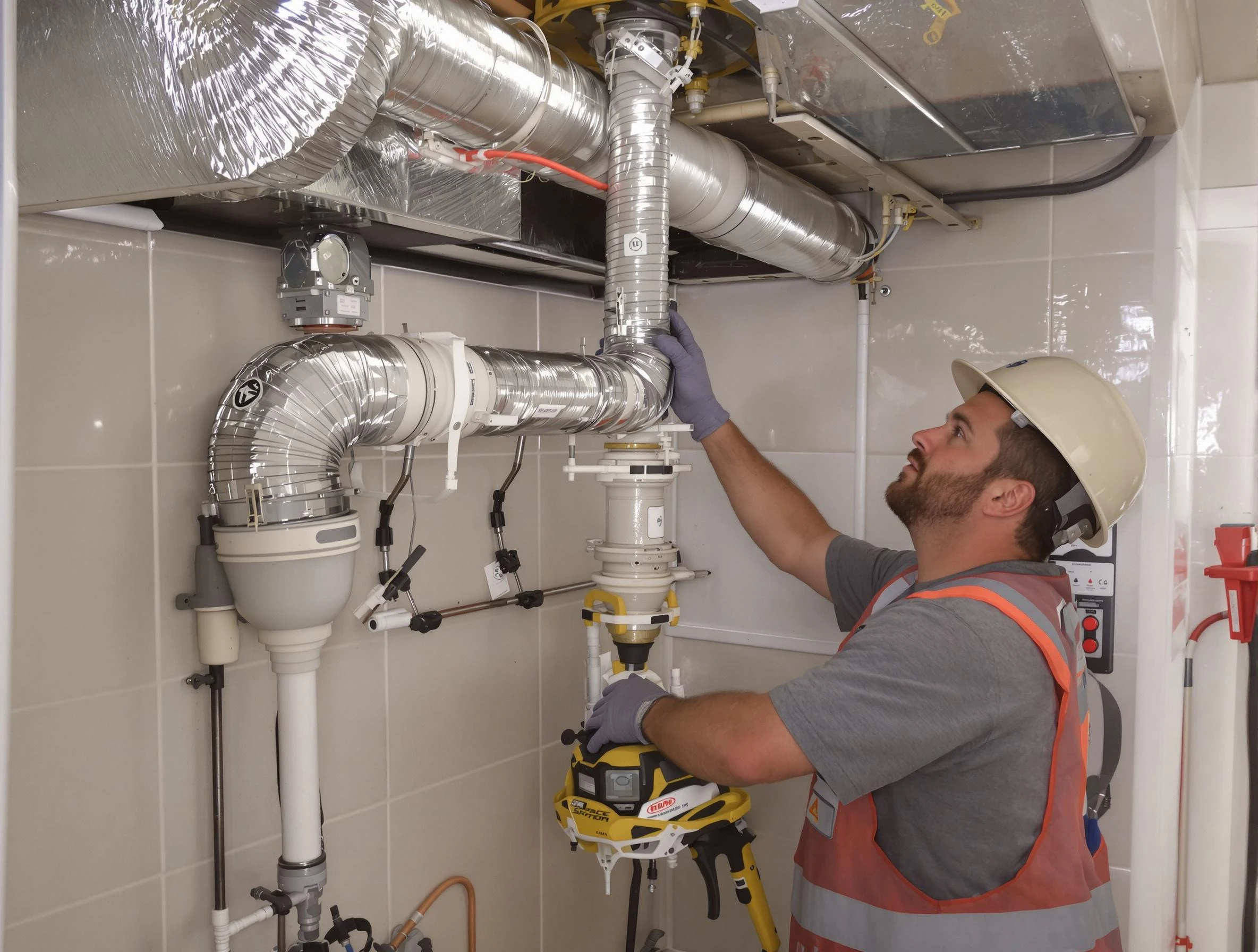 Hiram Dryer Vent Cleaning expert performing professional dryer vent repair and installation in Hiram